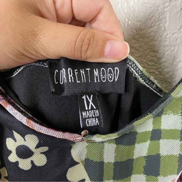 Current Mood Dolls Kills Women's Plus Size 1X Reinvent Myself Mesh Mini Dress - Picture 5 of 6